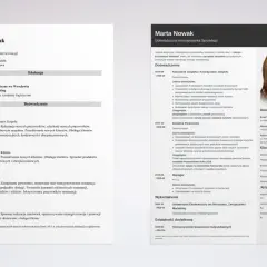 CV Marty Nowak, doświadczonej Koordynatorki Sprzedaży. W CV znajdziesz jej doświadczenie, edukację i kluczowe umiejętności. To świetne referencje co to znaczy dla pracodawcy.