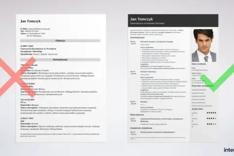 CV Jana Tomczyka z kluczowymi umiejętnościami: zarządzanie sprzedażą, budowanie relacji B2B, prowadzenie szkoleń.